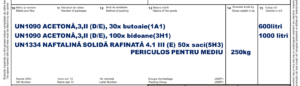 descriere acetona+naftalina